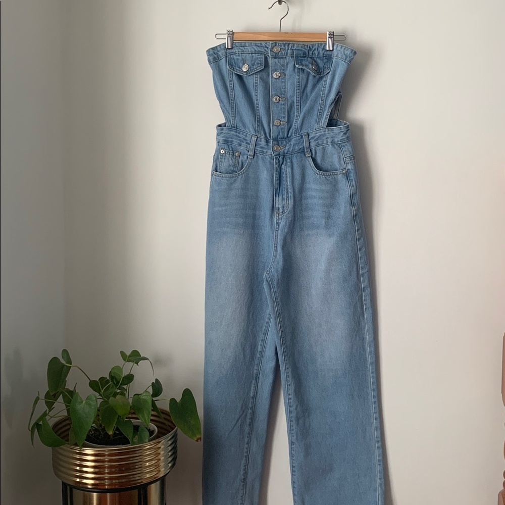 SexyDenim Women's no straps Jumpsuit
